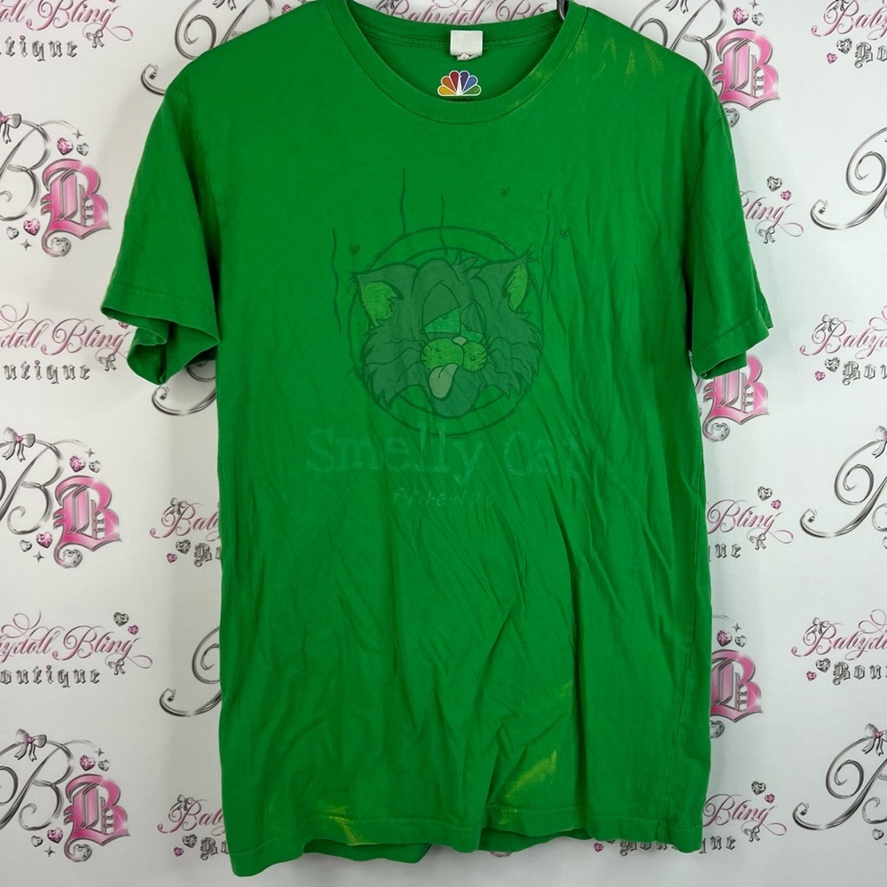 NBC tshirt friends green Smelly Cat Graphic T-Shirt graphic light tie dye